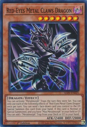 Image of Red-Eyes Metal Claws Dragon [ALIN-EN025] Super Rare