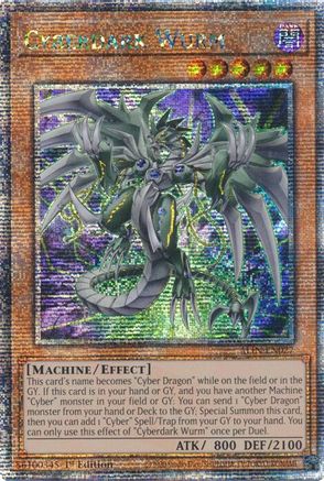 Image of Cyberdark Wurm [ALIN-EN027] Quarter Century Secret Rare