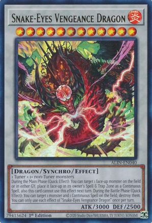 Image of Snake-Eyes Vengeance Dragon [ALIN-EN040] Ultra Rare