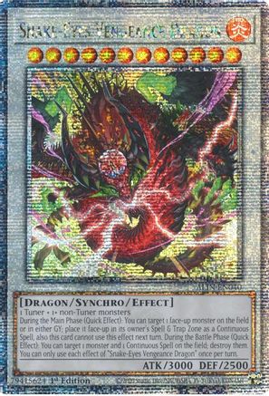 Image of Snake-Eyes Vengeance Dragon [ALIN-EN040] Quarter Century Secret Rare