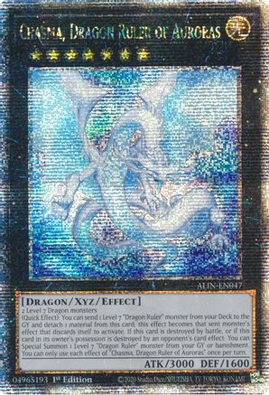 Image of Chasma, Dragon Ruler of Auroras [ALIN-EN047] Quarter Century Secret Rare
