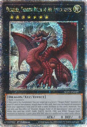 Image of Disaster, Dragon Ruler of All Apocalypses [ALIN-EN049] Quarter Century Secret Rare