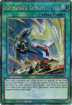 Image of Gordian Slicer [ALIN-EN066] Quarter Century Secret Rare