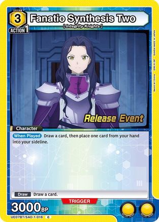 Image of Fanatio Synthesis Two (UE07BT/SAO-1-016) - UE07BT Sword Art Online Release Event Cards