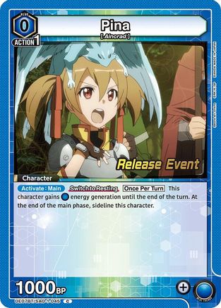 Image of Pina (UE07BT/SAO-1-045) - UE07BT Sword Art Online Release Event Cards