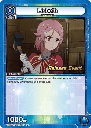 Image of Lisbeth (047) (UE07BT/SAO-1-047) - UE07BT Sword Art Online Release Event Cards