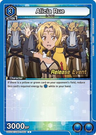 Image of Alicia Rue (UE07BT/SAO-1-050) - UE07BT Sword Art Online Release Event Cards