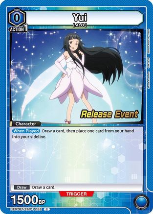 Image of Yui (055) (UE07BT/SAO-1-055) - UE07BT Sword Art Online Release Event Cards