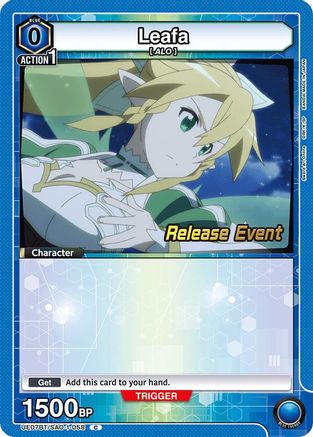 Image of Leafa (058) (UE07BT/SAO-1-058) - UE07BT Sword Art Online Release Event Cards