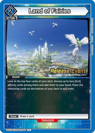 Image of Land of Fairies (UE07BT/SAO-1-066) - UE07BT Sword Art Online Release Event Cards