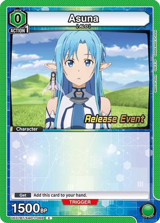 Image of Asuna (068) (UE07BT/SAO-1-068) - UE07BT Sword Art Online Release Event Cards