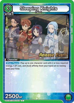 Image of Sleeping Knights (UE07BT/SAO-1-076) - UE07BT Sword Art Online Release Event Cards