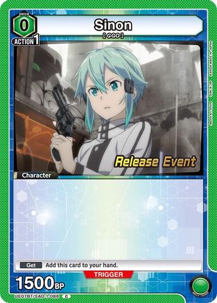 Image of Sinon (088) (UE07BT/SAO-1-088) - UE07BT Sword Art Online Release Event Cards