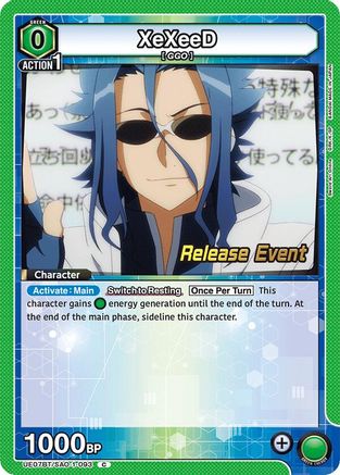 Image of XeXeeD (UE07BT/SAO-1-093) - UE07BT Sword Art Online Release Event Cards