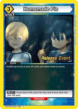 Image of Homemade Pie (UE07BT/SAO-1-032) - UE07BT Sword Art Online Release Event Cards