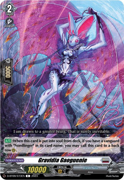 Image of Gravidia Gaoguenie (D-BT09/073EN) [Dragontree Invasion]