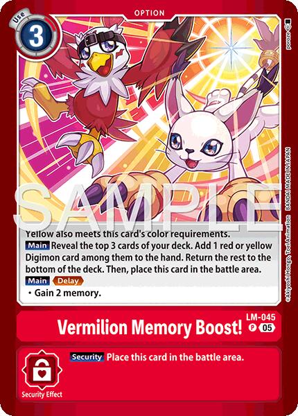 Image of Vermillion Memory Boost! [LM-045] (Limited Card Pack -Billion Bullet-) [Limited Card Pack -Billion Bullet-]