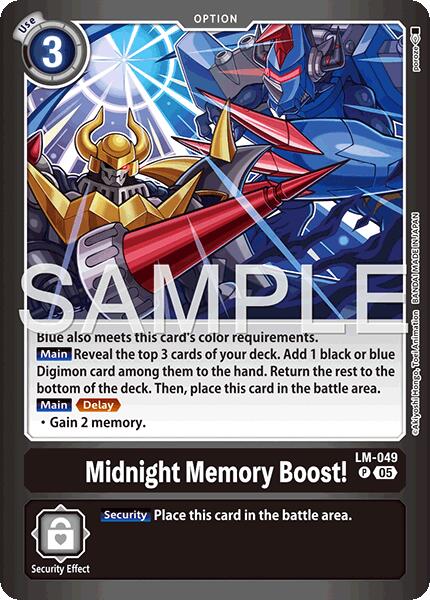 Image of Midnight Memory Boost! [LM-049] (Limited Card Pack -Billion Bullet-) [Limited Card Pack -Billion Bullet-]