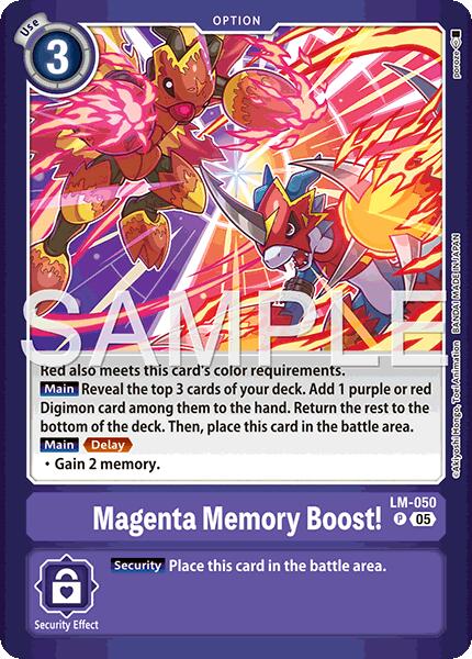 Image of Magenta Memory Boost! [LM-050] (Limited Card Pack -Billion Bullet-) [Limited Card Pack -Billion Bullet-]