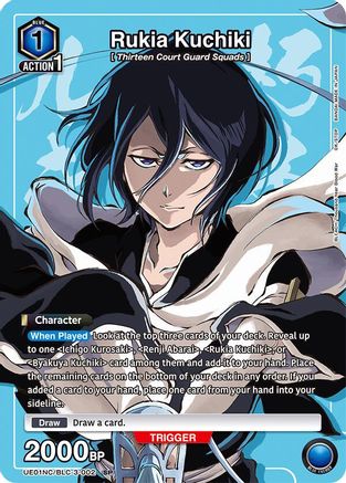 Image of Rukia Kuchiki (UE01NC/BLC-3-002) - UE01NC New Card Selection BLEACH ThousandYear Blood War Foil