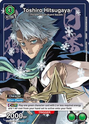 Image of Toshiro Hitsugaya (UE01NC/BLC-3-009) - UE01NC New Card Selection BLEACH ThousandYear Blood War Foil