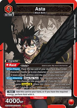 Image of Asta (103) (UE08ST/BCV-1-103) - UE08ST Black Clover Starter Deck