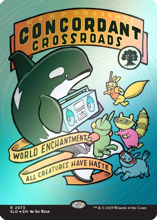 Image of Concordant Crossroads (2073) (Rainbow Foil) [Secret Lair Drop Series]
