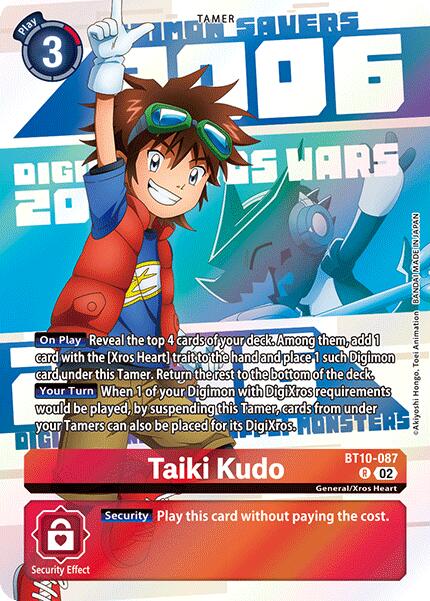 Image of Taiki Kudo [BT10-087] (Digimon Animation Series 25th Anniversary Set) [Xros Encounter]