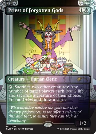 Image of Priest of Forgotten Gods (Rainbow Foil) [Secret Lair Drop Series]