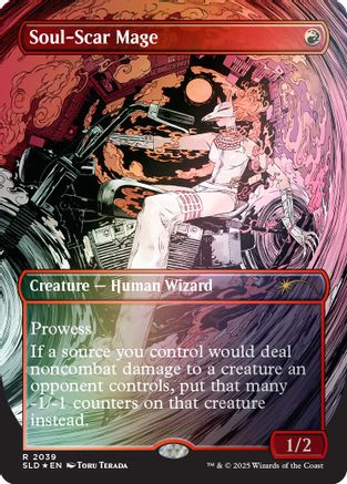 Image of Soul-Scar Mage (2039) (Rainbow Foil) [Secret Lair Drop Series]