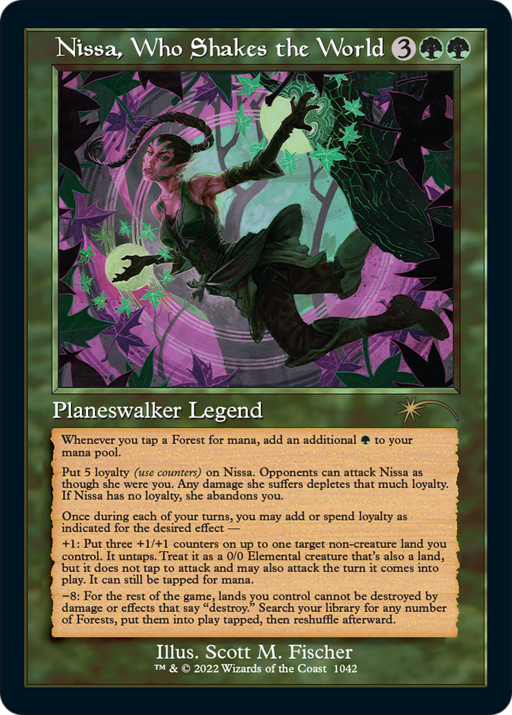 Image of Nissa, Who Shakes the World (Retro) [Secret Lair Drop Series]