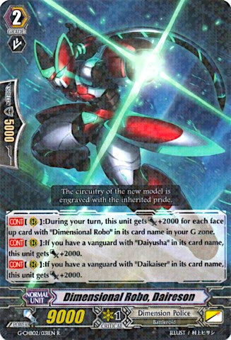 Image of Dimensional Robo, Daireson (G-CHB02/031EN) [We ARE!!! Trinity Dragon]