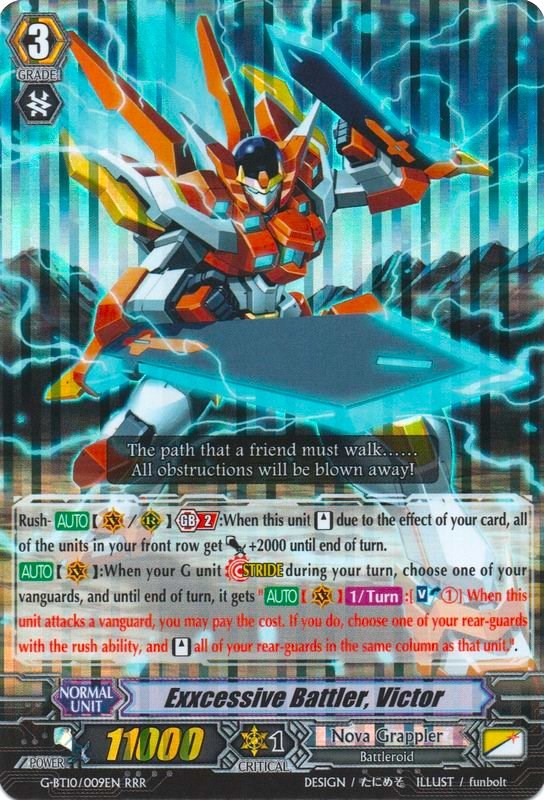 Image of Exxcessive Battler, Victor (G-BT10/009EN) [Raging Clash of the Blade Fangs]