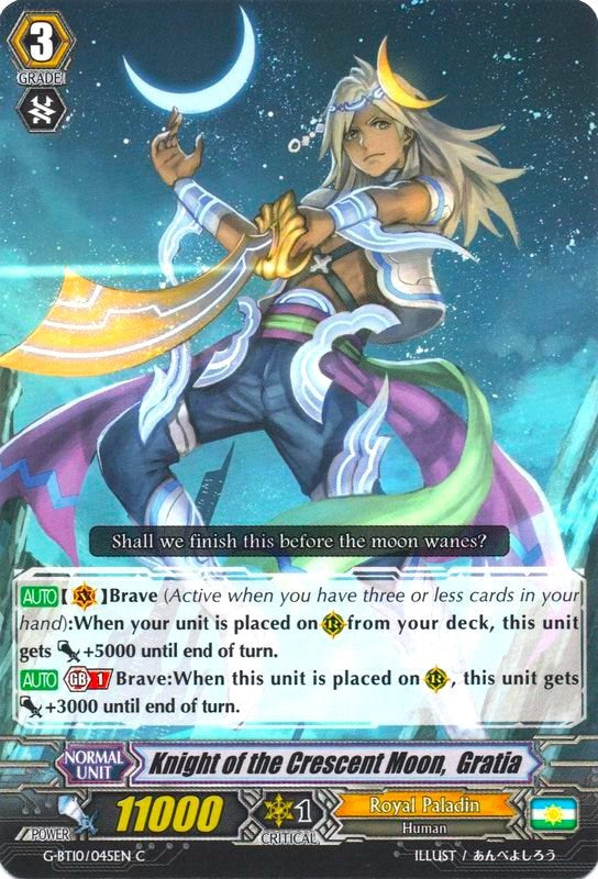 Image of Knight of the Crescent Moon, Gratia (G-BT10/045EN) [Raging Clash of the Blade Fangs]