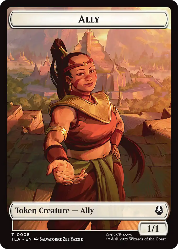 Image of Ally (0008) // Soldier (0002) Double-Sided Token [Avatar: The Last Airbender Tokens]