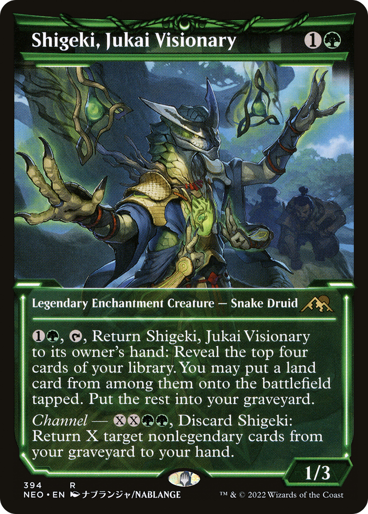Image of Shigeki, Jukai Visionary (Showcase Soft Glow) [Kamigawa: Neon Dynasty]
