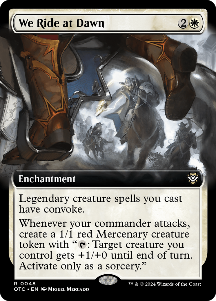Image of We Ride at Dawn (Extended Art) [Outlaws of Thunder Junction Commander]