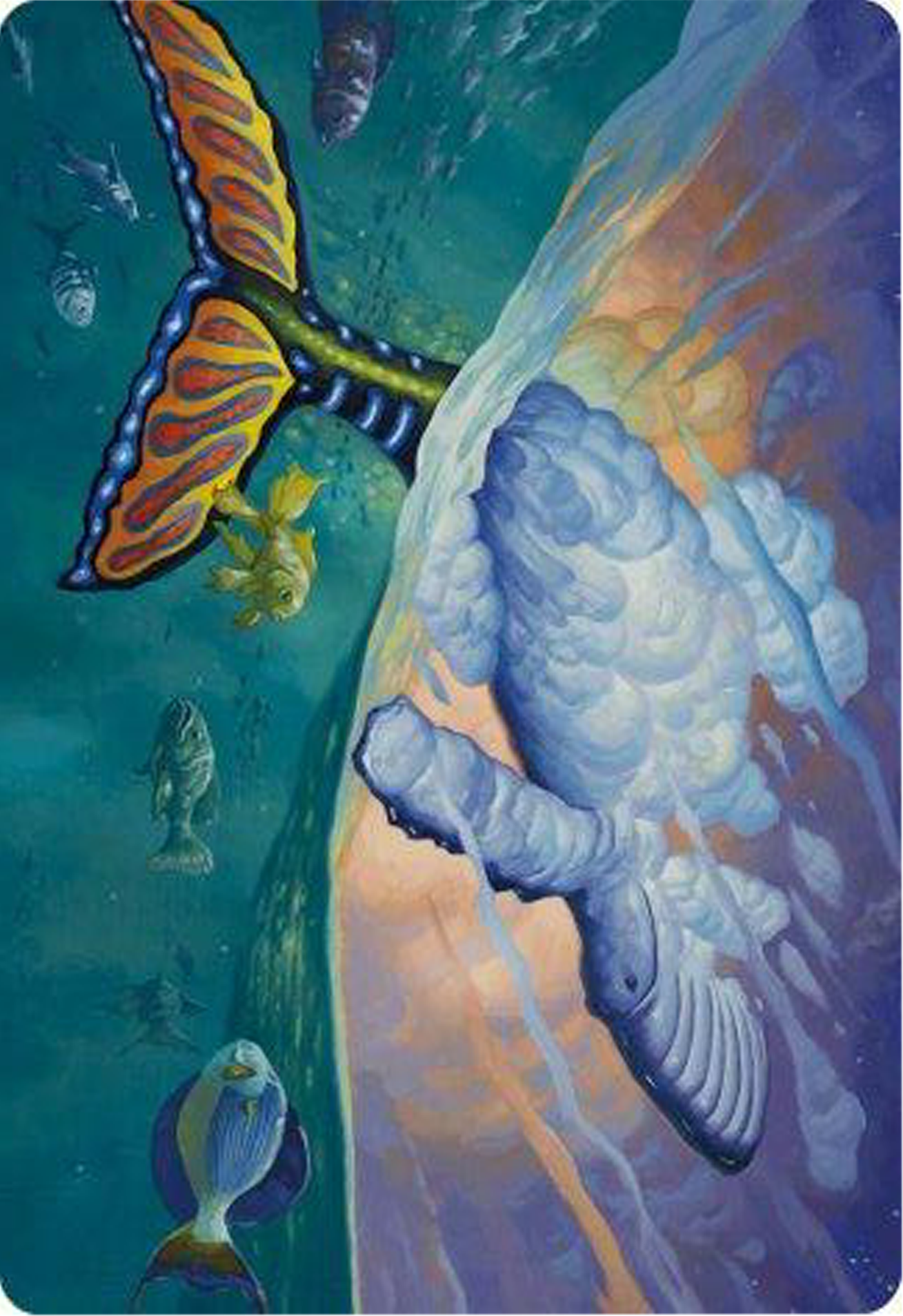 Image of Dreamtide Whale Art Card [Modern Horizons 3 Art Series]