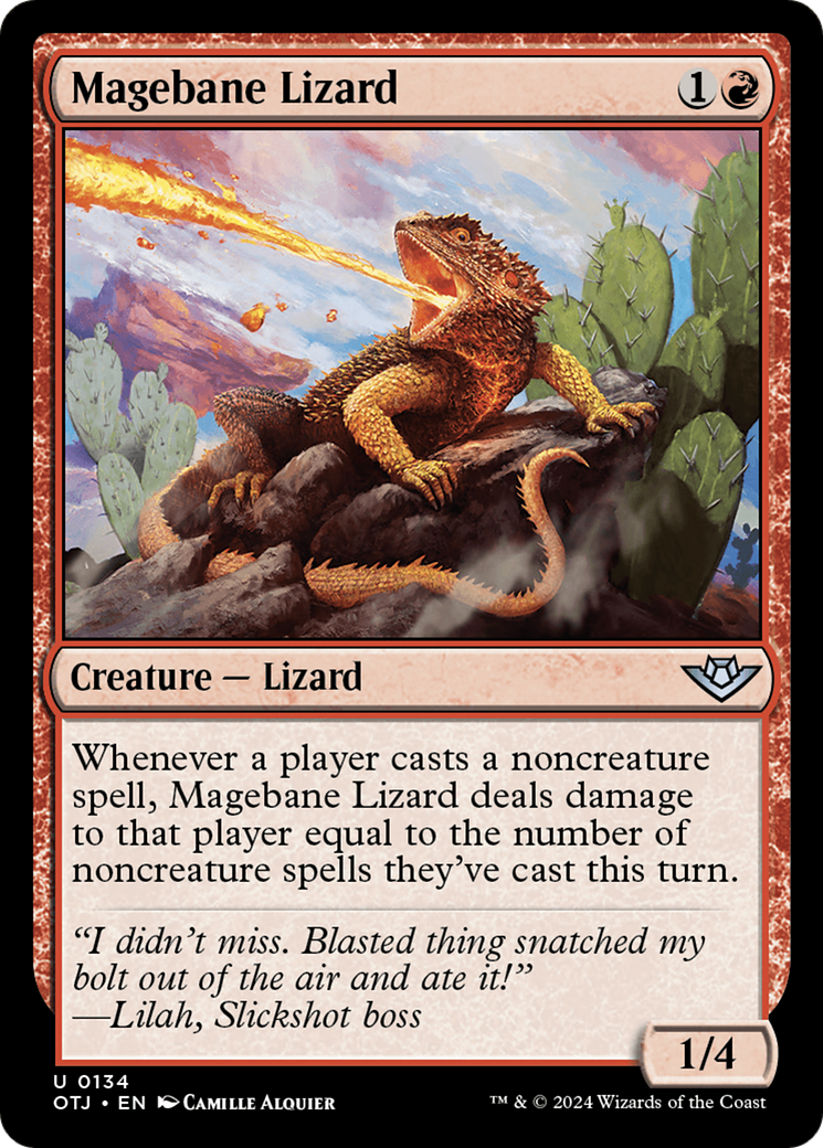 Image of Magebane Lizard [Outlaws of Thunder Junction]