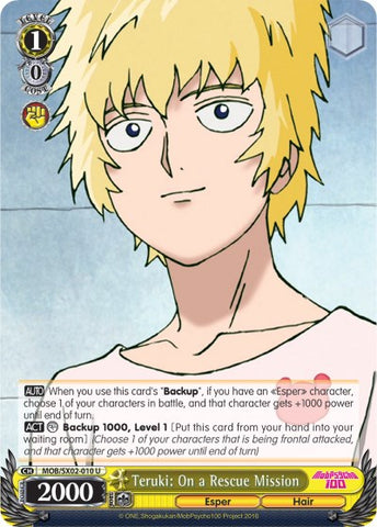 Teruki: On a Rescue Mission (MOB/SX02-010 U) [Mob Psycho 100]