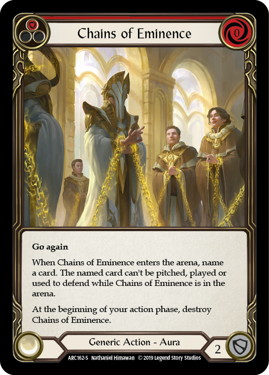 Image of Chains of Eminence [ARC162-S] (Arcane Rising)  1st Edition Rainbow Foil