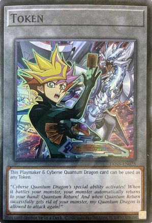 Image of Token (Playmaker & Cyberse Quantum Dragon) [TKN5-EN025] Super Rare