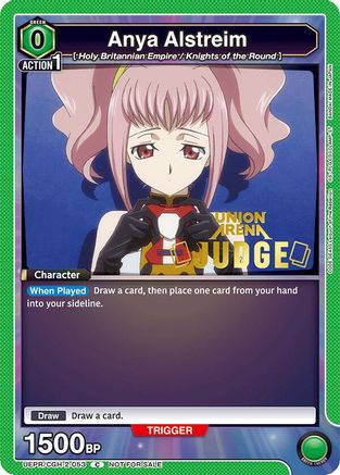 Image of Anya Alstreim (Judge Pack) (UEPR/CGH-2-053) - Union Arena Promotion Cards Foil