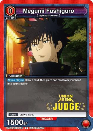Image of Megumi Fushiguro (055) (Judge Pack) (UEPR/JJK-3-055) - Union Arena Promotion Cards Foil