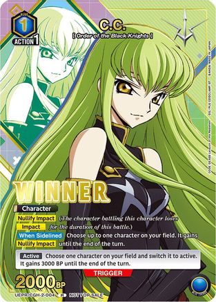 Image of C.C. (004) (Winner) (UEPR/CGH-2-004) - Union Arena Promotion Cards Foil
