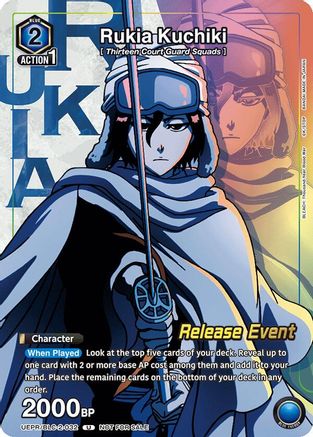 Image of Rukia Kuchiki (Release Event Participation) (UEPR/BCV-1-032) - UEX01BT BLEACH ThousandYear Blood War Vol2 Release Event Cards