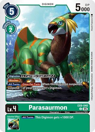 Image of Parasaurmon [EX9-040] [Versus Monsters]