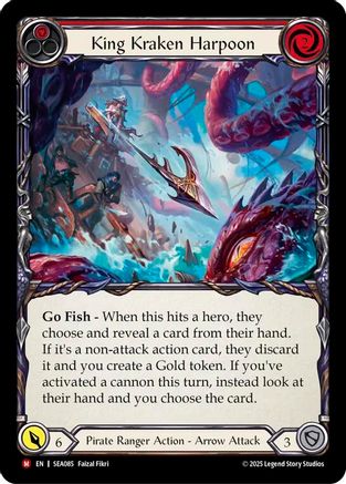 Image of King Kraken Harpoon (Rainbow Foil) [SEA085] (High Seas)  Rainbow Foil