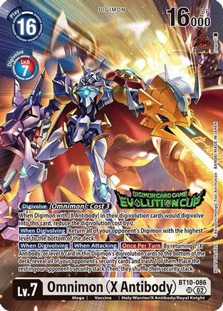 Image of Omnimon [BT10-086] (X Antibody) (Evolution Cup 2025 Vol. 1) [Xros Encounter]