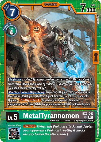 Image of MetalTyrannomon [EX9-043] [Versus Monsters]